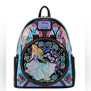 BNWT Loungefly Disney Princess Stained Glass Sleeping Beauty Backpack